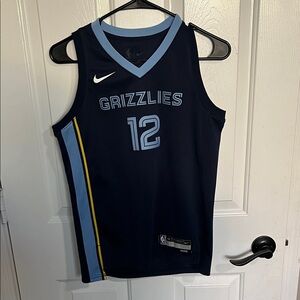 Nike Navy and Light Blue Grizzlies Jersey